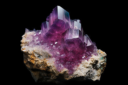 紫色的水晶宝石图片