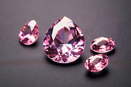 奇彩艳丽的粉色钻石高清图片
