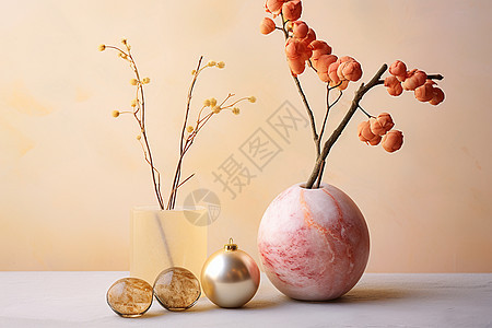 典雅现代的圆形花瓶图片