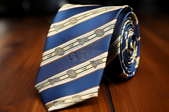 丝绸条纹领带图片