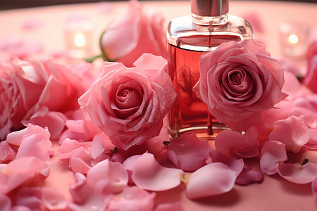 浪漫花香的玫瑰精油图片