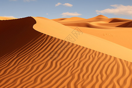 徒步旅行的撒哈拉沙漠景观图片