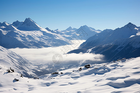 旅旅游雪山之旅背景