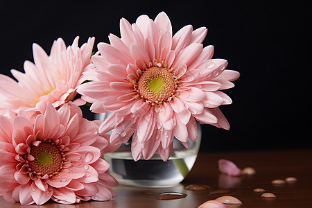 粉色绽放的鲜花图片