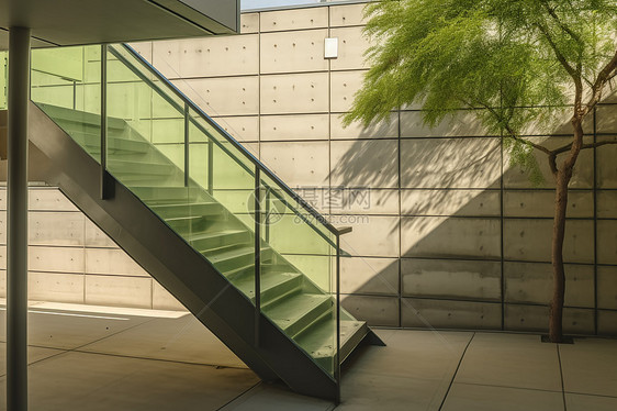 现代建筑楼梯图片