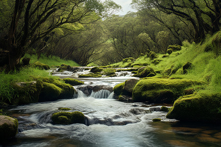 清溪翠林的自然之美图片