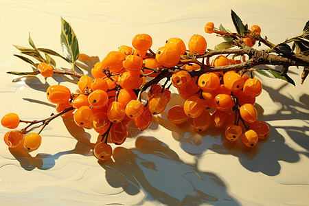 橙色浆果图片