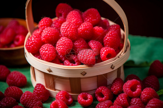 甜美多汁的树莓图片