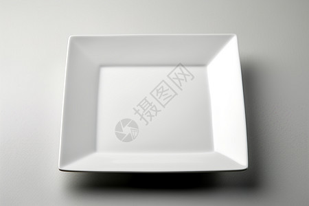 方形白色台子简约白瓷的方盘餐具背景