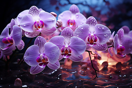 漂亮的紫兰花图片