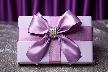 紫色的礼盒图片