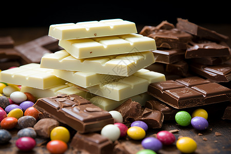 美味巧克力糖背景图片