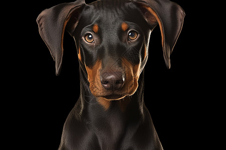 一只纯种德国杜宾犬高清图片