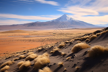 高原上的火山图片