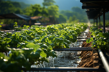 灌溉系统帮助农业生产图片