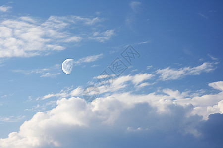 天空湛蓝白云图片