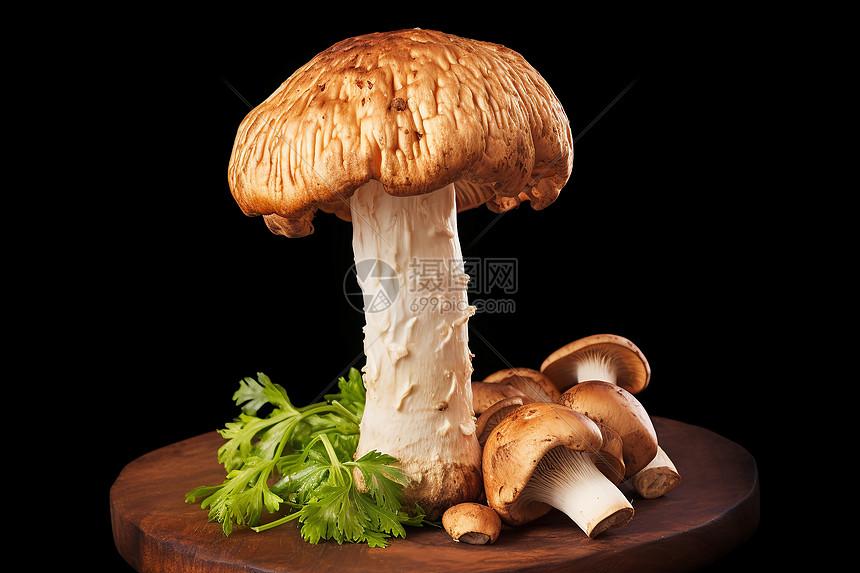营养的蘑菇食材图片