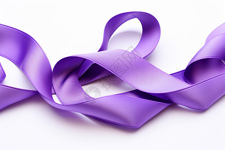 紫色丝带的希望图片