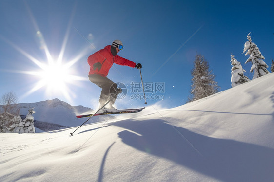 滑雪训练图片