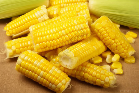一把玉米背景图片