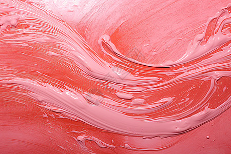 油漆创意红白相间的绚丽之旋插画