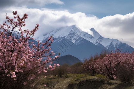 自然雪山图片