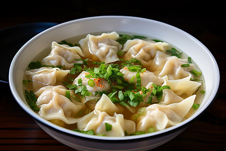 饺子馄饨美味云吞背景