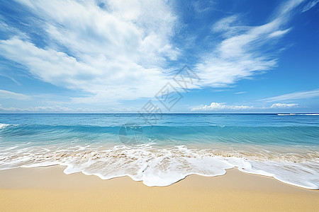 海滩上的海浪图片