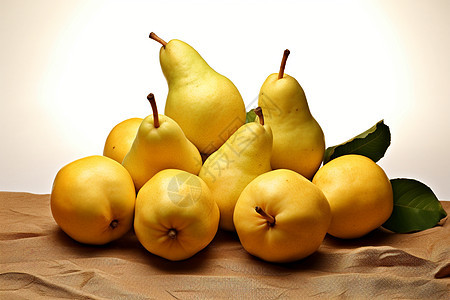 新鲜多汁的梨子图片