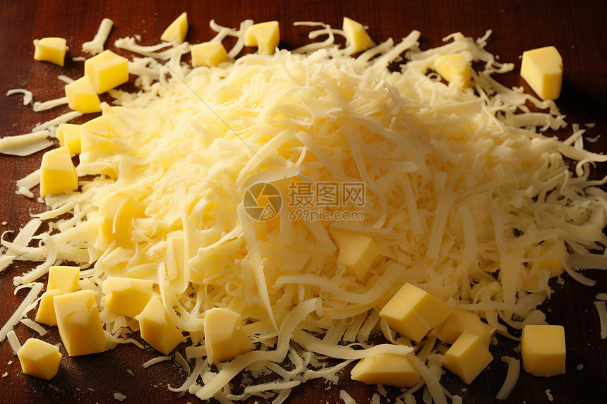 桌子上可口的奶酪图片