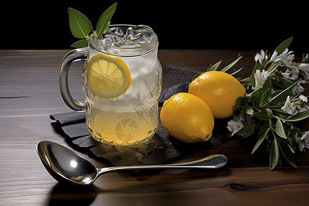 可口冰爽的柠檬饮品图片