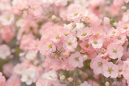 花海里的柔焦浪漫图片