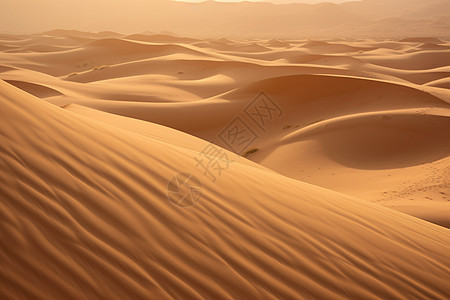 沙漠黄昏山丘图片