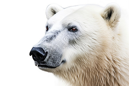 北极熊凝视前方图片