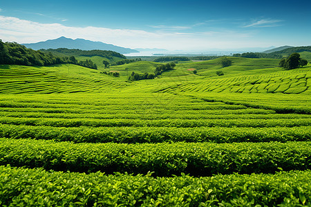 美丽的茶山图片