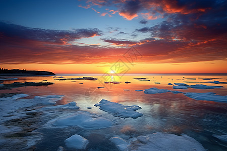 海边的夕阳图片