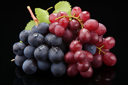 可口美味的葡萄背景图片