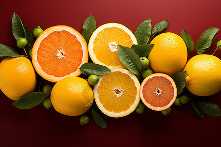 可口的橙子图片