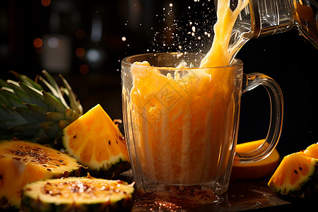 美味营养菠萝汁图片