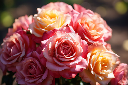 浪漫的粉红色玫瑰图片