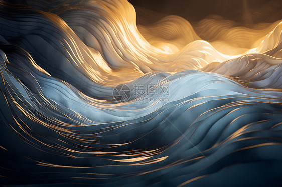 海面上的波浪图片