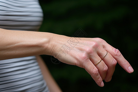 女人手臂疼痛图片