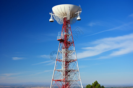 信号塔卫星天线塔背景