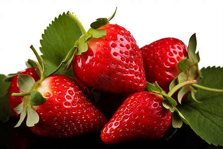 草莓鲜果飘香图片