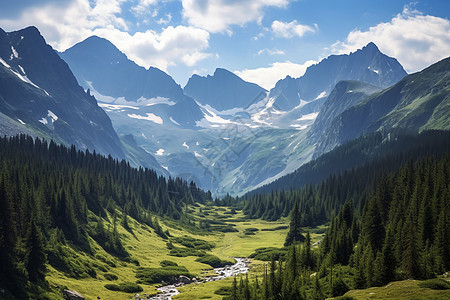 山川流水自然奇观图片