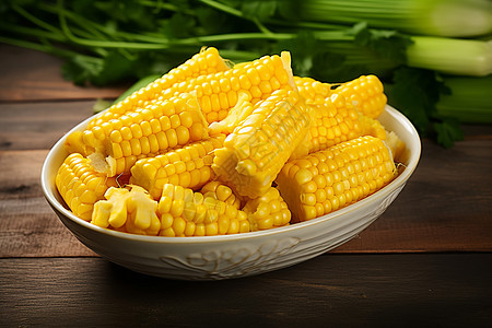 美味新鲜的玉米图片