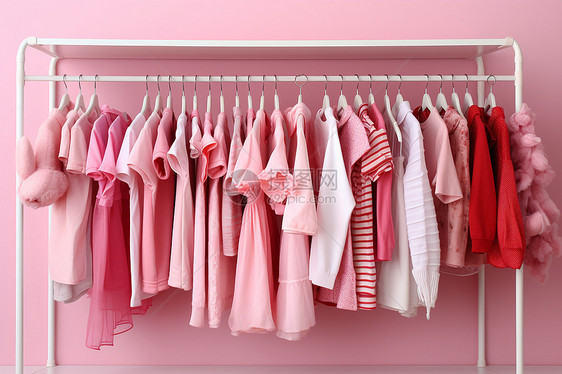 时尚粉色衣物图片