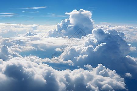 天空中的积云背景图片
