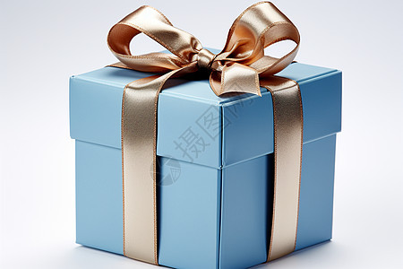 蓝色的礼品盒子图片