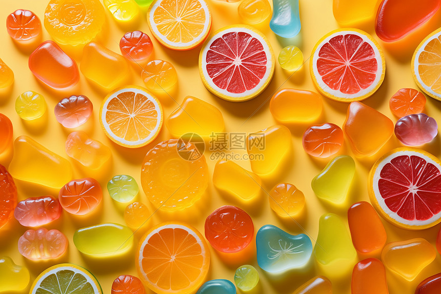 酸橙果冻组合图片